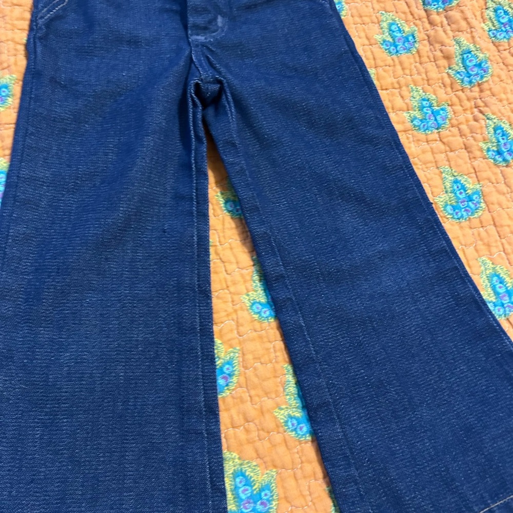 Wrangler Girls Dark Wash Flare Denim Jeans - Picture 3 of 7